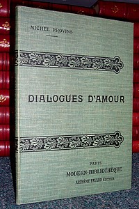 livre ancien - Dialogues d'amour - Provins Michel