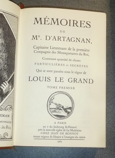 Mémoires de Mr D'Artagnan