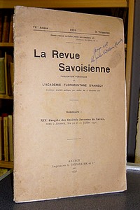 Livre ancien Savoie - La Revue Savoisienne, publication périodique de l'Académie Florimontane... - La Revue Savoisienne