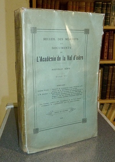 Livre ancien Savoie - Mémoires et documents de l'Académie de La Val d'Isère, Nouvelle série, Tome... - Mémoires et documents de l'Académie de La Val d'Isère - Garin Joseph