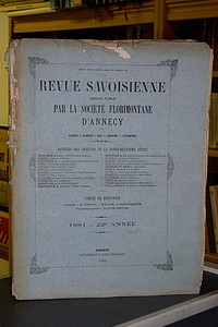 Livre ancien Savoie - Revue Savoisienne, 1881, 22ème année - Revue Savoisienne