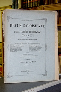 Livre ancien Savoie - Revue Savoisienne, 1883, 24ème année - Revue Savoisienne