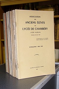 Livre ancien Savoie - Association des Anciens élèves du Lycée de Chambéry - 