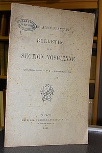 Club Alpin Français. Bulletin de la Section Vosgienne, quatorzième année, n° 2, février-mars 1895