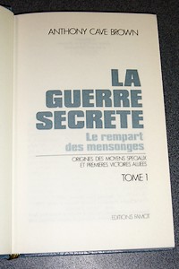 La guerre secrète. Le rempart du mensonge (6 volumes)
