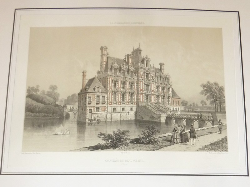 Château de Beaumesnil (Eure) (Lithographie)