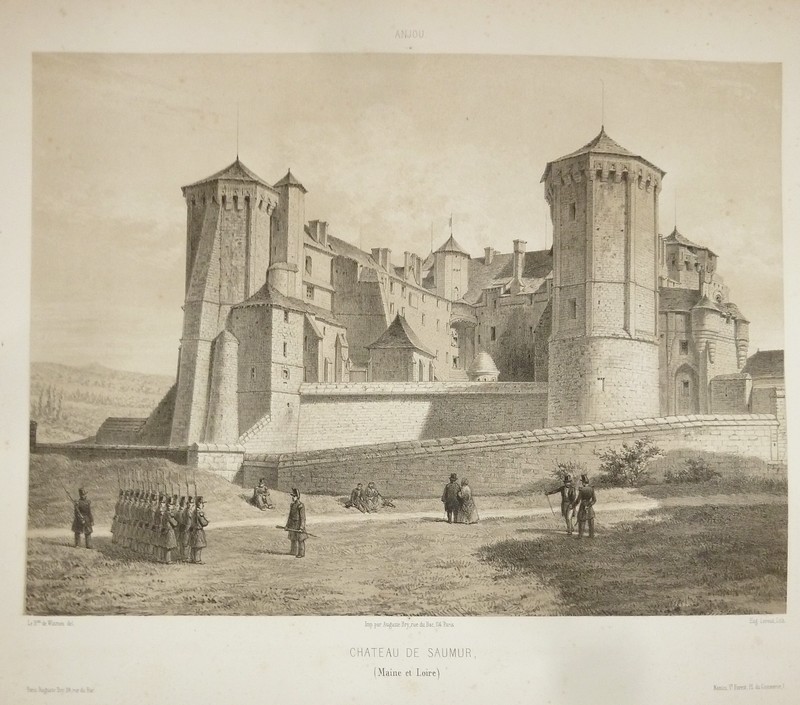 Château de Saumur (Maine et Loire) (Lithographie)
