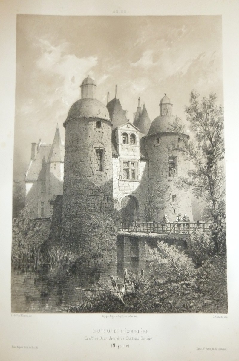 Château de l'Écoublère, commune de Daon, arrondissement de Chateau-Gontier (Mayenne)...