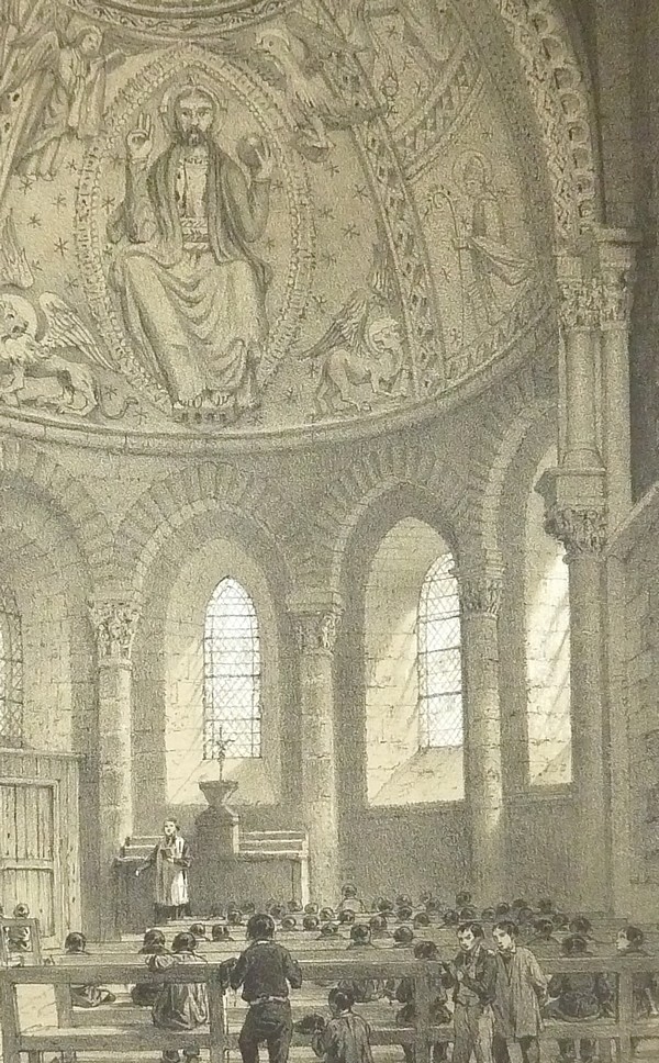 Chapelle de Saint Crespin à Evron, arrondissement de Laval (Mayenne) (Lithographie)
