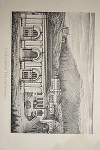 Livre ancien Savoie - Établissement Thermal, Aix-les-Bains (Lithographie) - Blanc