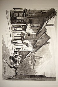 Livre ancien Savoie - Albertville, rue Pargoud (gravure) - Drevet Joanny