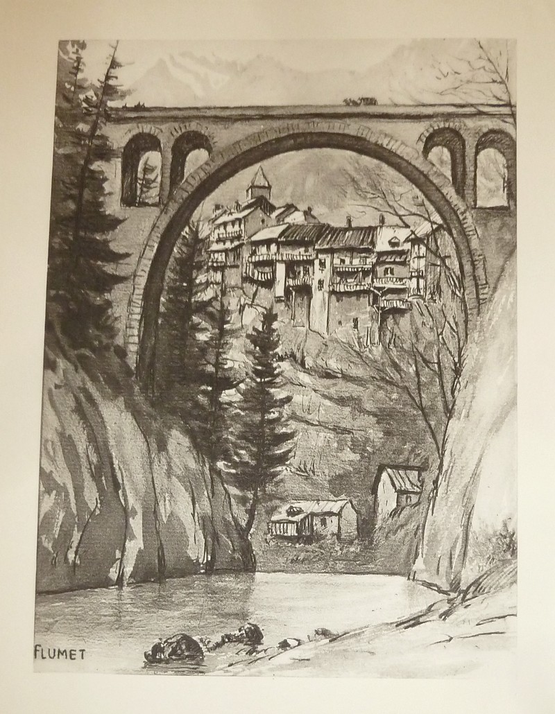 Livre ancien Savoie - Flumet (gravure) - Drevet, Joanny