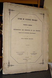 Livre ancien Savoie - Principe général pour déterminer les pressions et les tensions dans un... - Ménabréa, Louis Frédéric