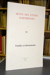 Livre ancien Savoie - Revue des Études Maistriennes N° 11 - Études et documents - 