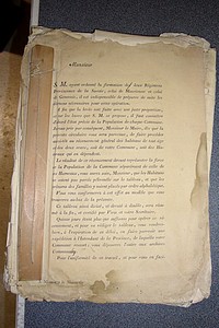 Livre ancien Savoie - Ensemble de documents concernant la formation de deux Régiments provinciaux de... - 