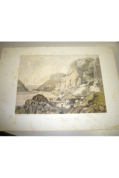 Livre ancien Savoie - Cascade et grotte de la Balme-de-Thuy, près de Thônes (dépt de la Hte-Savoie) - Benoist Félix