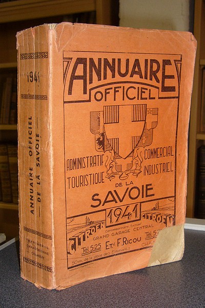 Livre ancien Savoie - Annuaire Officiel du Département de la Savoie pour 1941. Administratif,... - 