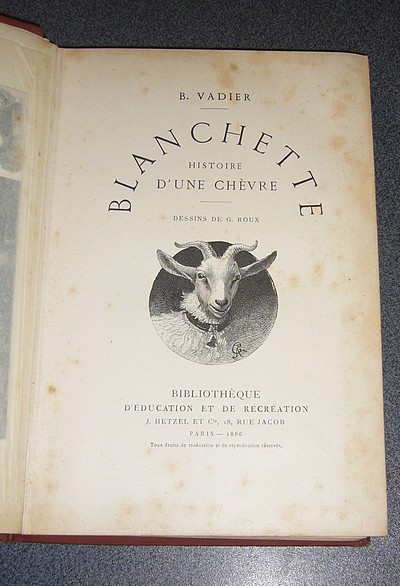 Blanchette, histoire d'une chèvre