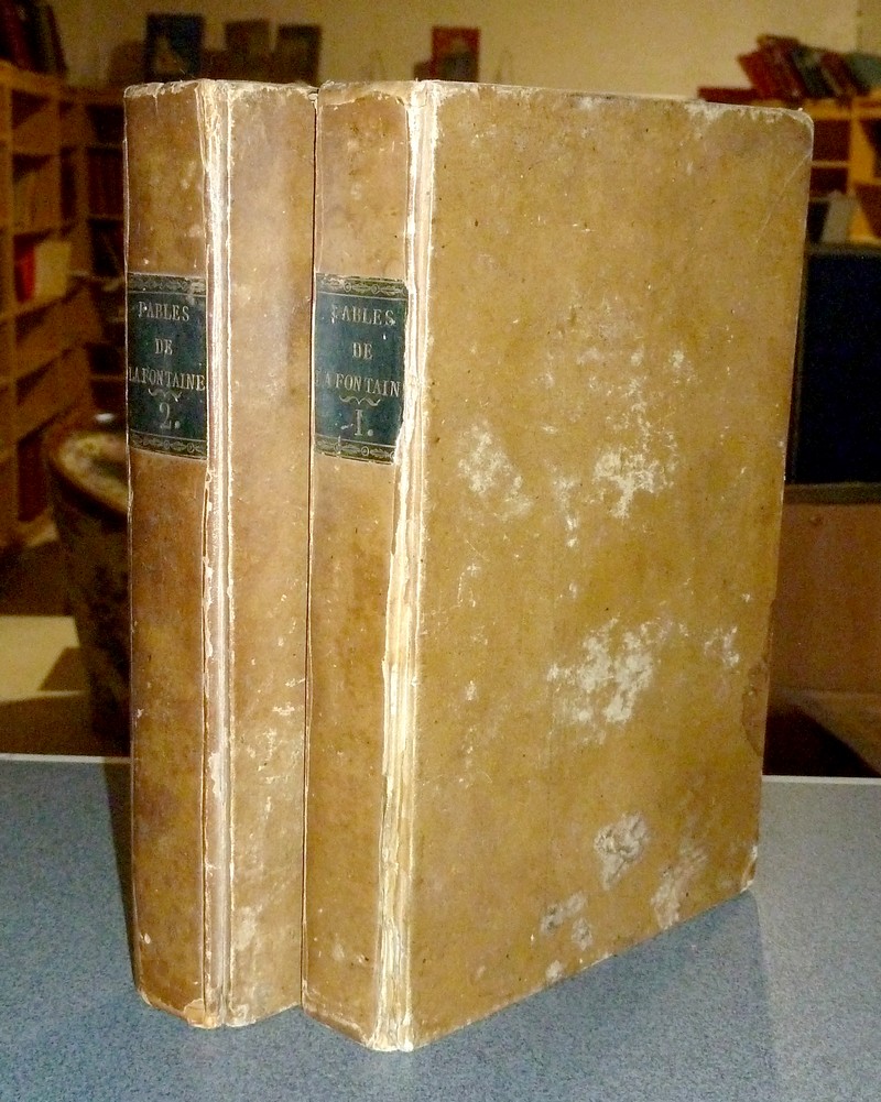 Fables de La Fontaine avec un nouveau commentaire littéraire et grammatical, dédié au Roi par Ch. Nodier (2 volumes)
