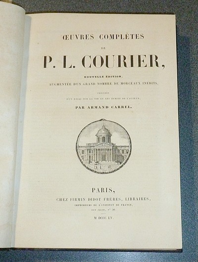Oeuvres complètes de P.L. Courier