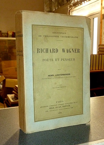 livre ancien - Richard Wagner, Poète et Penseur - Lichtenberger, Henri
