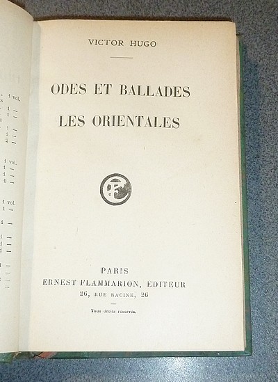 Odes et ballades - Les orientales