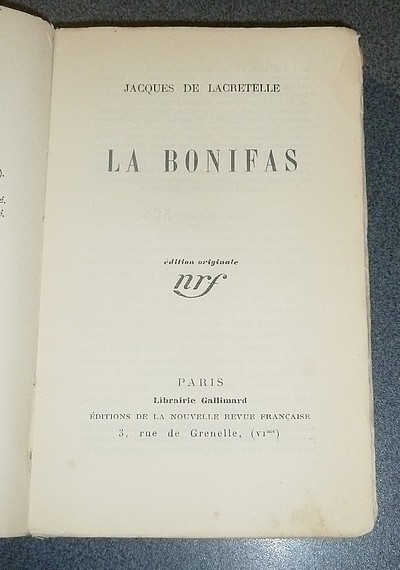 La Bonifas (édition originale)