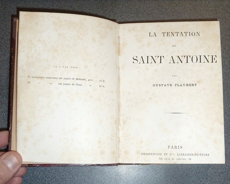 La Tentation de Saint Antoine (édition originale)