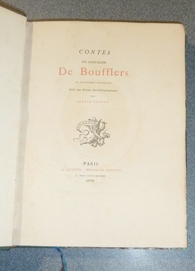 Contes du Chevalier de Boufflers