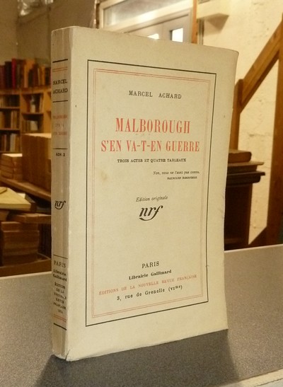 livre ancien - Malborough s'en va-t-en guerre. Trois actes et quatre tableaux (édition originale) - Achard, Marcel