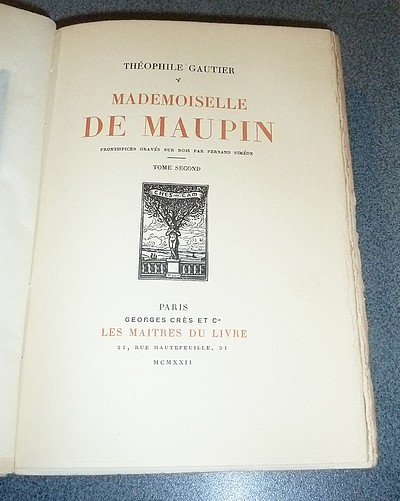 Mademoiselle de Maupin (2 volumes)