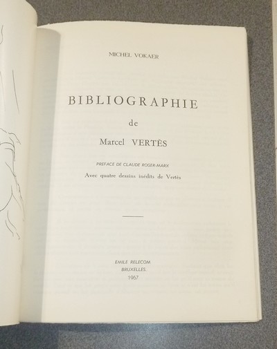 Bibliographie de Marcel Vertès