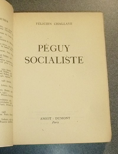 Péguy Socialiste