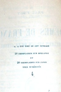 Poèmes de France. Bulletin lyrique de la guerre (1914-1915) (exemplaire sur papier Japon)