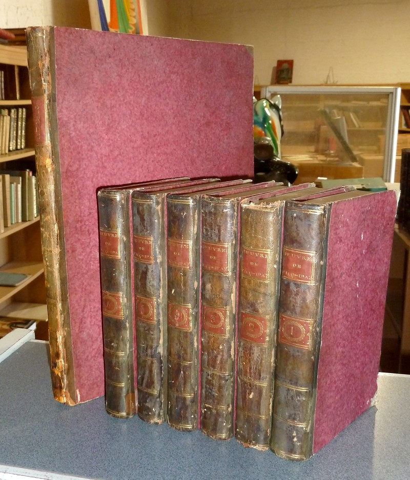 Oeuvres de Vicq-d'Azyr, recueillies et publiées avec des notes et un discours sur sa vie et ses ouvrages par Jacq. L. Moreau (6 volumes plus un Atlas)