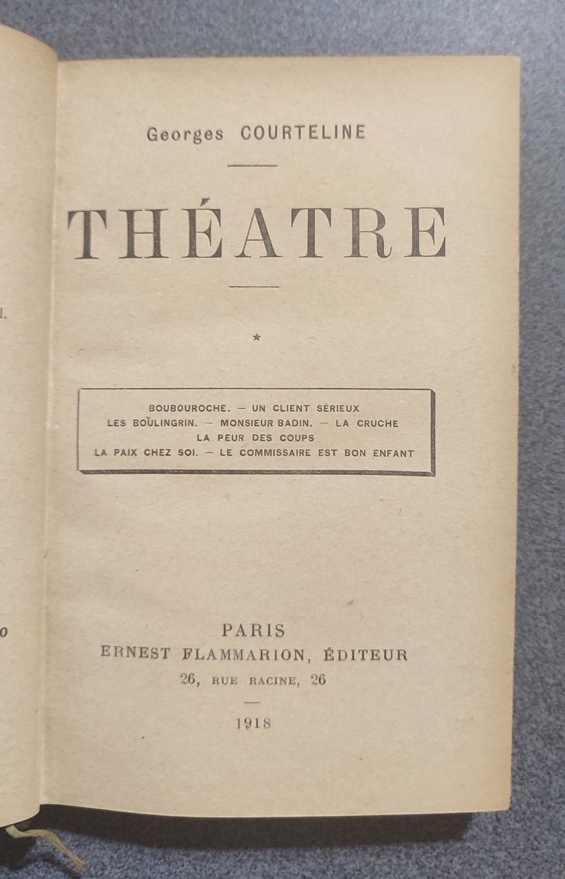 Théâtre (2 volumes)