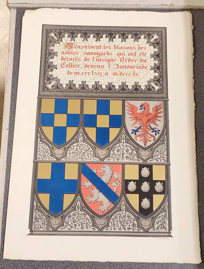 livre ancien - Armorial et Nobiliaire de l'Ancien Duché de Savoie (Tome I - livraison 26) - Foras, Le Cte E. Amédée de