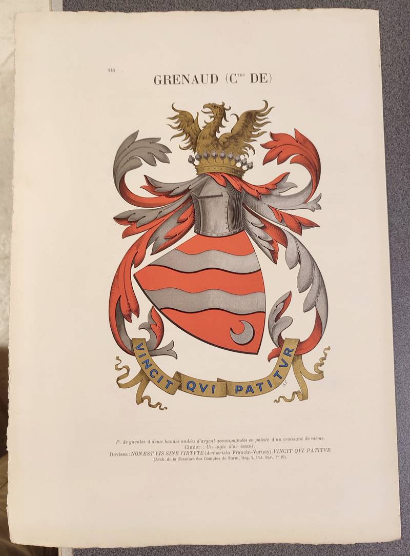 livre ancien - Armorial et Nobiliaire de l'Ancien Duché de Savoie (Tome III - livraison 10) - Foras, Le Cte E. Amédée de