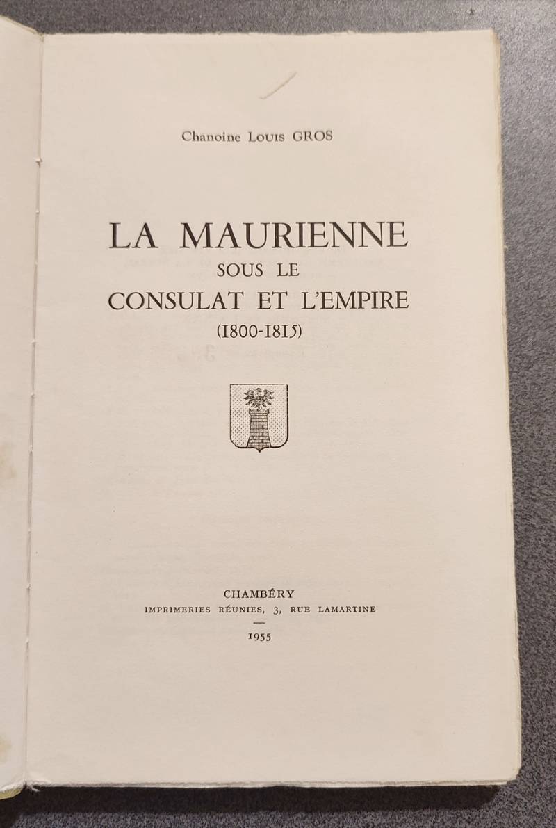 La Maurienne sous le Consulat et l'Empire (1800-1815)