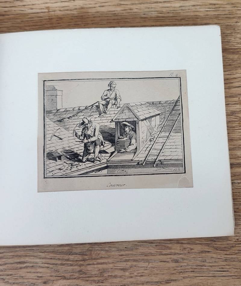 Deux carnets de 12 gravures : « Les petits métiers de Paris » avec « Suite d'ouvriers de différentes classes »