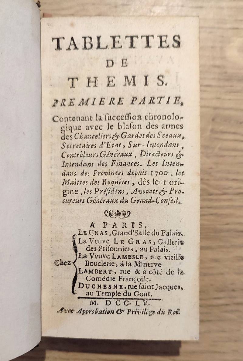 Tablettes de Thémis (2 tomes en 1 volume)