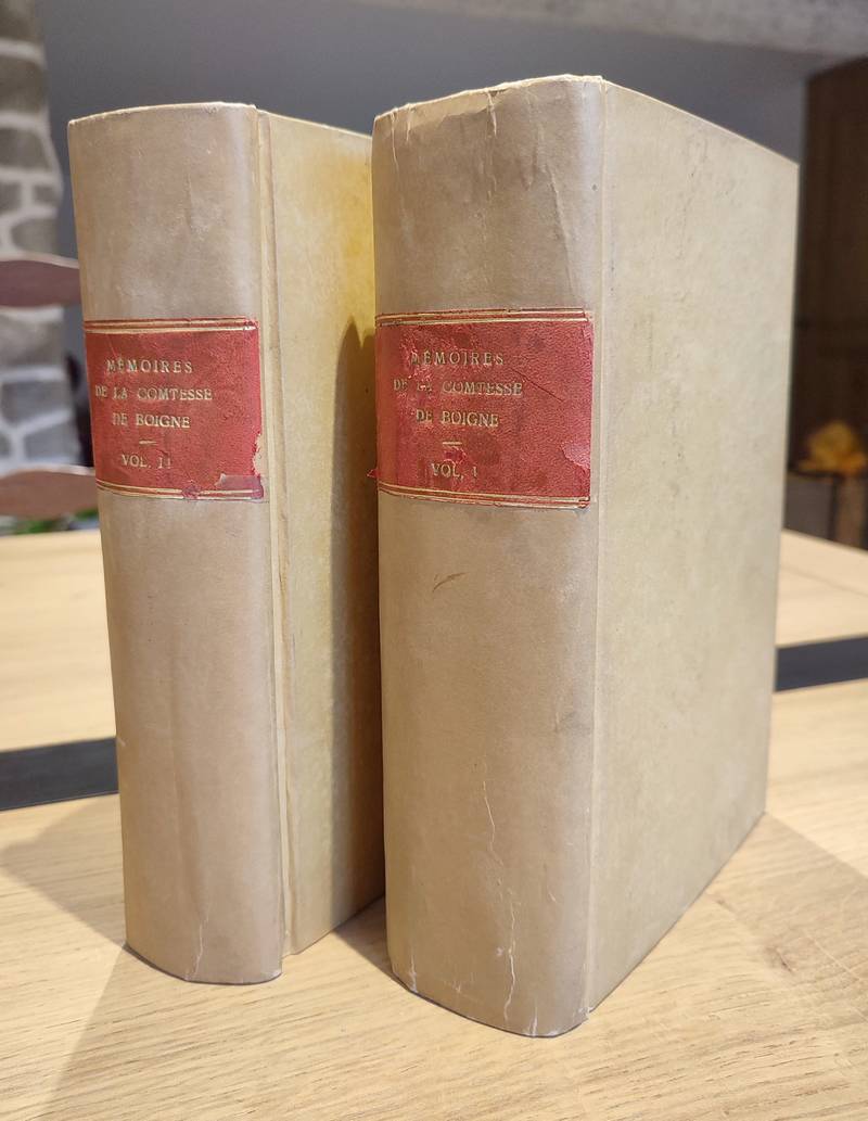 Mémoires de la Comtesse de Boigne, née d'Osmond. Récit d'une tante (4 tomes et 2 volumes)