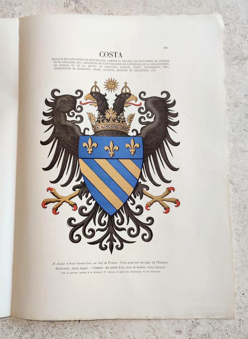 Armorial et Nobiliaire de l'Ancien Duché de Savoie (Complet des 6 volumes en feuilles telles que parues)