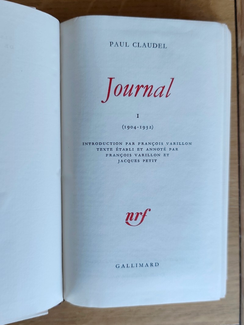 Journal (2 volumes) (1904-1932) - (1933-1955)