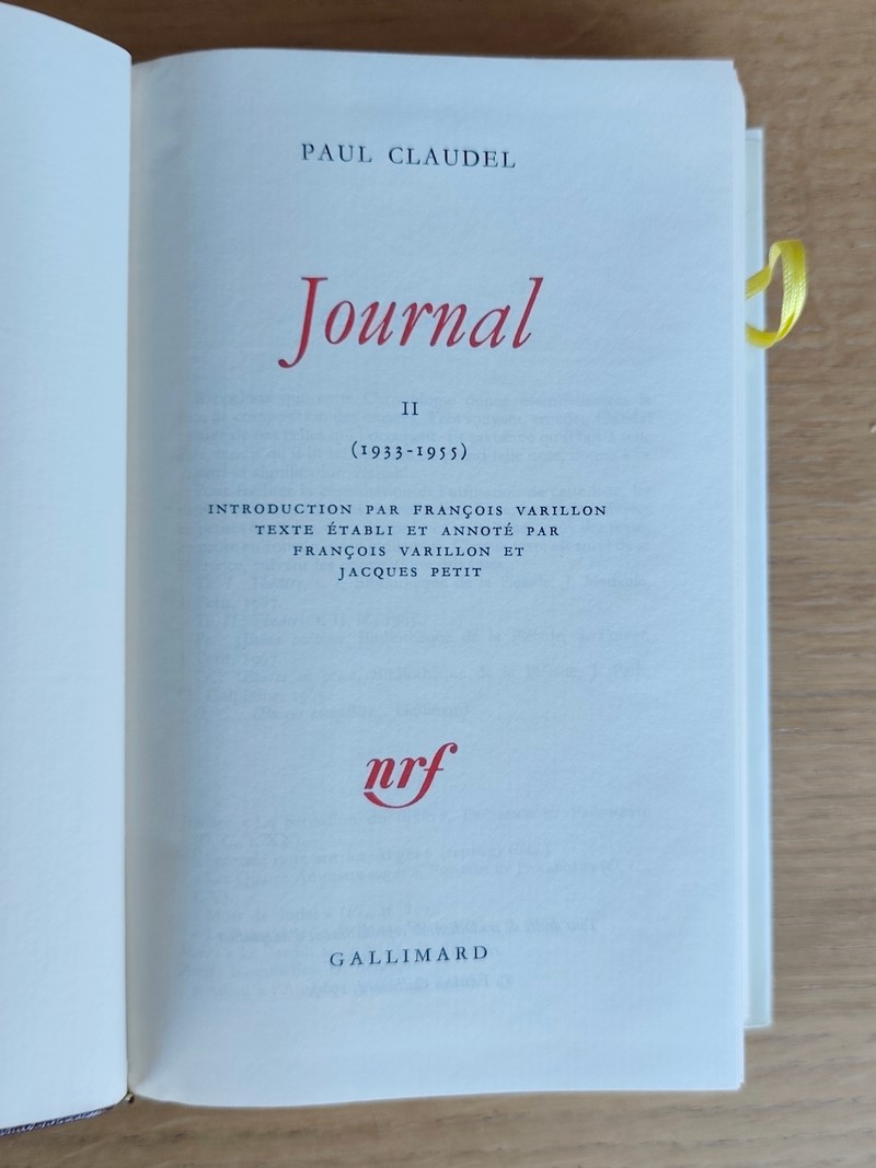 Journal (2 volumes) (1904-1932) - (1933-1955)