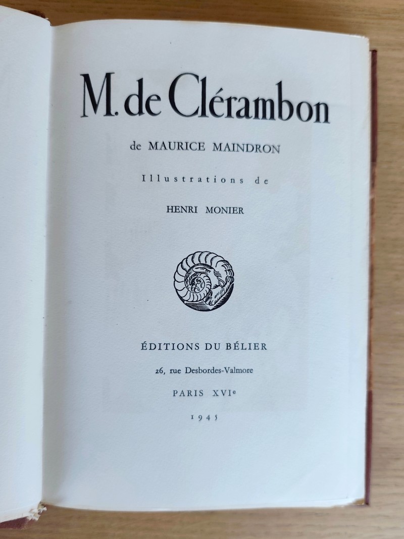 M. de Clérambon