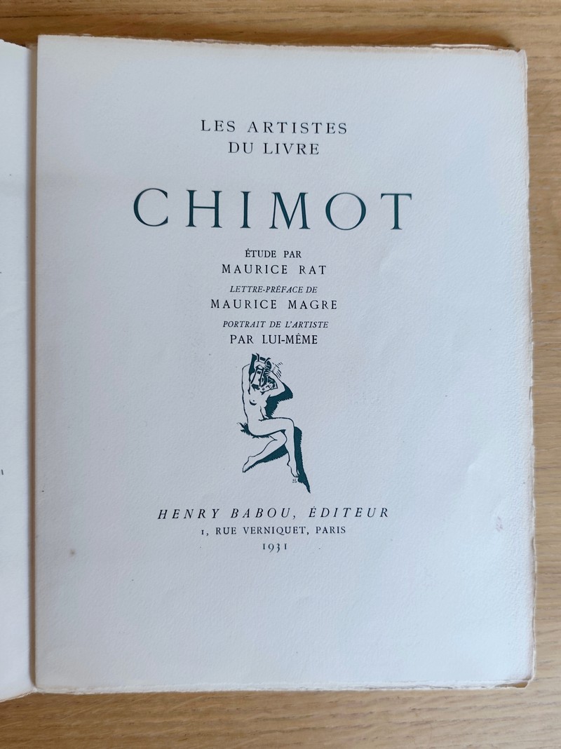 Chimot. Les artistes du livre