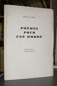 livre ancien - Poèmes pour une ombre - Rivière Hélène