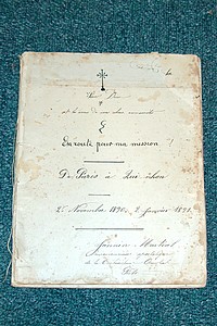 livre ancien - En route pour ma Mission (manuscrit) De Paris à Qui-Nhon, 26 novembre 1890 - 2 janvier 1891 - Jannin, Mgr Martial