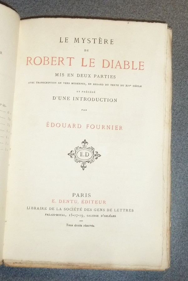 Le Mystère de Robert le Diable